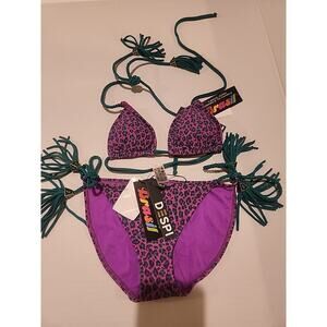 Brasil Swimwear – Leopard Print 2-Piece Bikini – Size S – NWT